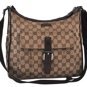 Gucci Brown Monogram Shoulder Bag
